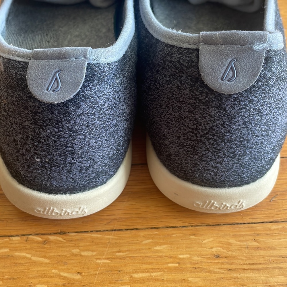 Allbirds Womens Wool Loungers Slip-on Navy Shoes - Picture 4 of 9